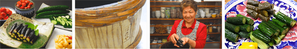 自家製野菜の手作りお漬物